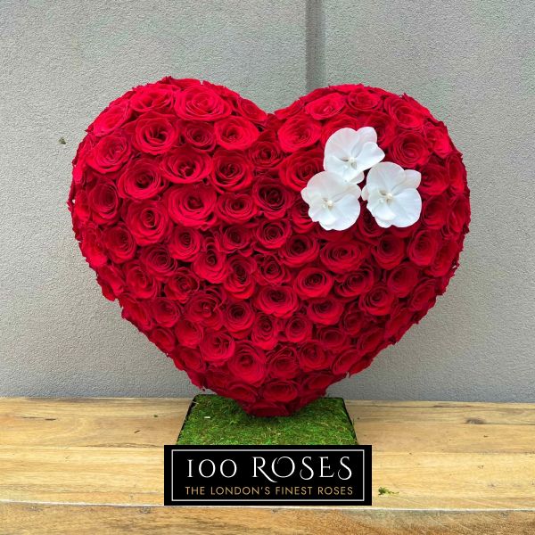3D Standing Love Rose + Orchid